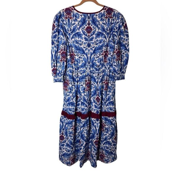 Beyond by Vera Poppy Dress, Pomegranate Blue M - Picture 3 of 6